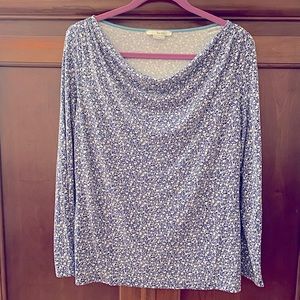 Boden Drape Neck Blouse